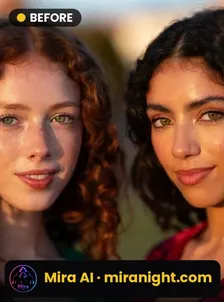 Two Women — the input photo used for the example